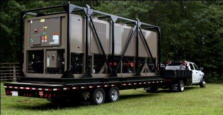 Rental Chiller Being Delivered